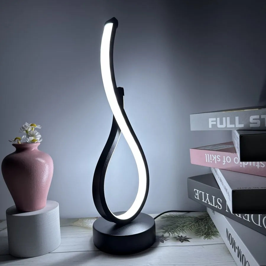 Dimbare LED Tafellamp met 3 Lichtkleuren | Oplaadbare Bureaulamp Nachtlamp | Moderne Sfeerverlichting | Sulvida