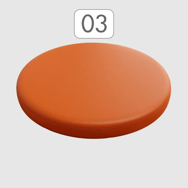 Rond Zitkussen met Memory Foam en Kunstleer 30-40 cm voor Eetkamerstoel Barkruk Bureaukruk Antislip Comfortabel | Sulvida