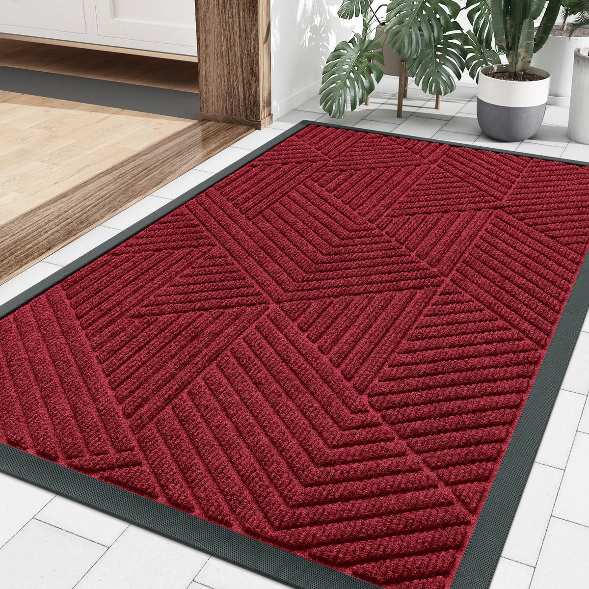 Antislip Deurmat Absorberend Laag Profiel Indoor Outdoor Entree Tapijt Vuil Vocht Opvangmat Huis Hal Woning | Sulvida
