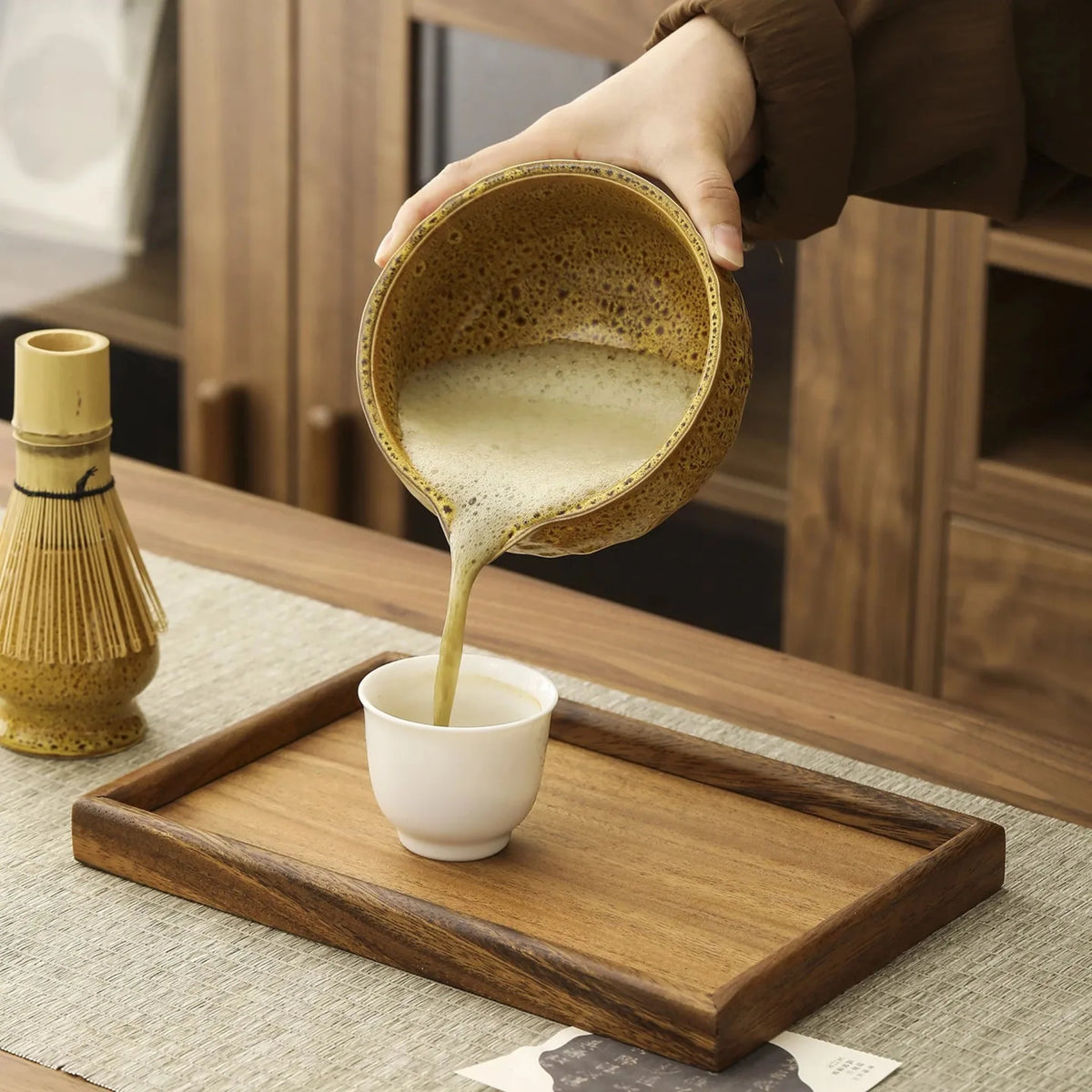 Matcha Ceremonie Set 5-delig Bamboe Kom Klopper Zeef Lepel Premium Thee Ritueel Accessoires Japanse Stijl | Sulvida