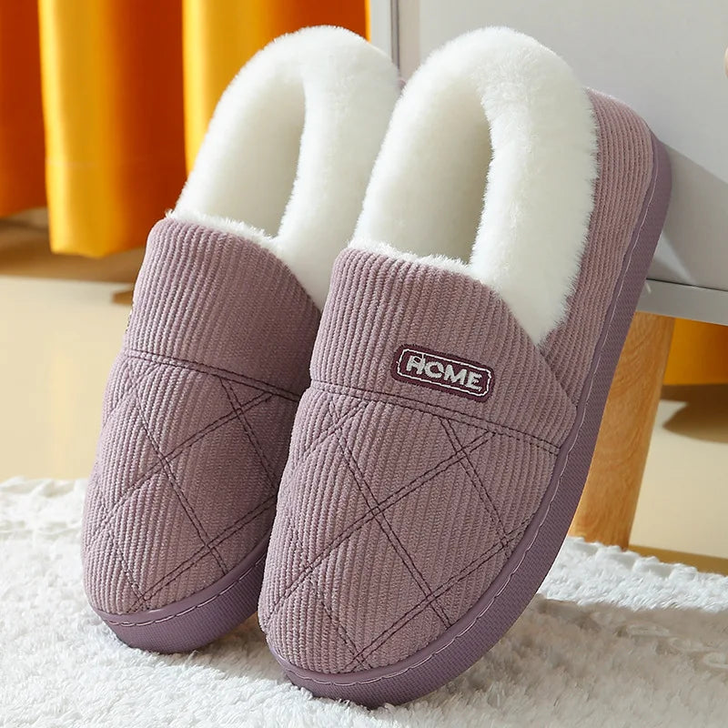 Winterpantoffels Pluche Heren Dames Zachte Zool Bontslippers Warm Huisschoenen Antislip Comfortabel Binnen | Sulvida