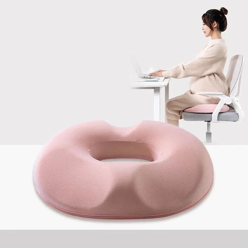 Ergonomisch zitkussen met memory foam voor optimaal zitcomfort en rugondersteuning thuis kantoor auto | Sulvida