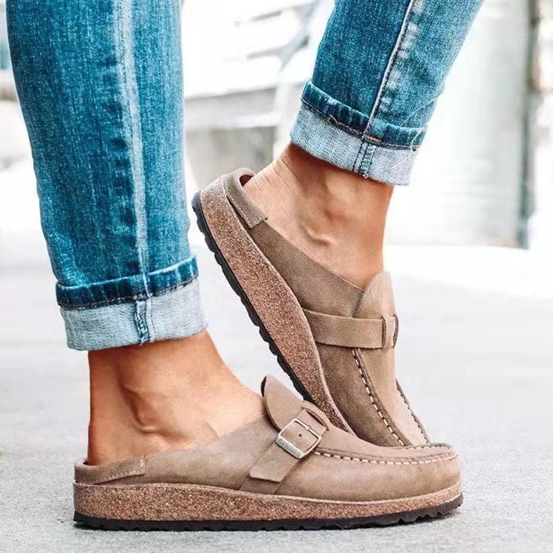 Comfortabele dames slippers met voorgevormd voetbed en verstelbare gesp voor optimaal draagcomfort dagelijks | Sulvida