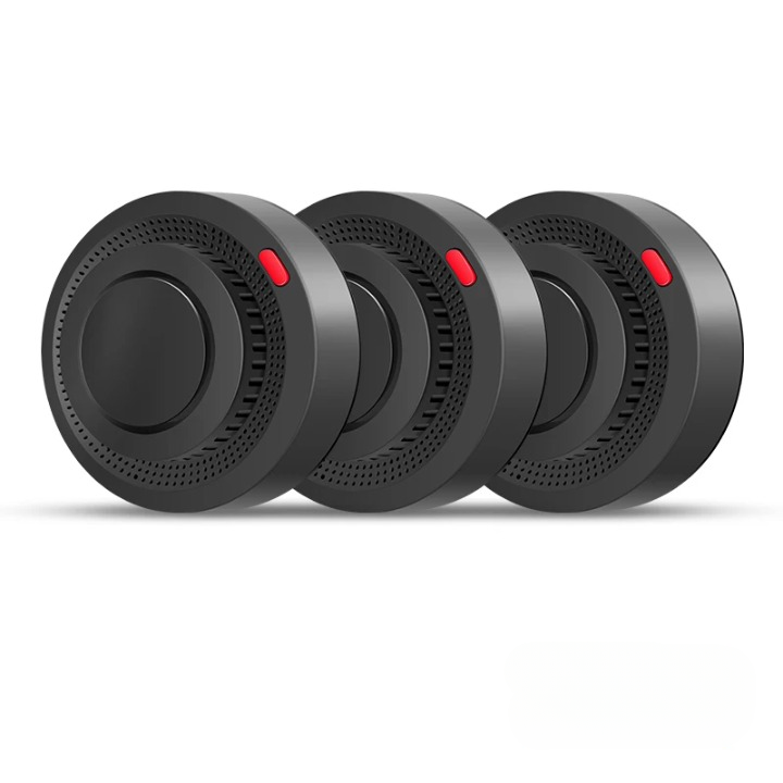 Détecteur de fumée intelligent Wi-Fi avec alarme incendie 85 dB, commande par application et alertes en temps réel pour une maison sûre | Sulvida