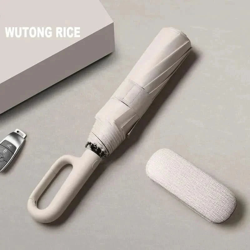 Automatische Paraplu Storm- en UV-Bestendig Met 8 Verstevigde Ribs Voor Regen en Zon Windproof Opvouwbaar | Sulvida