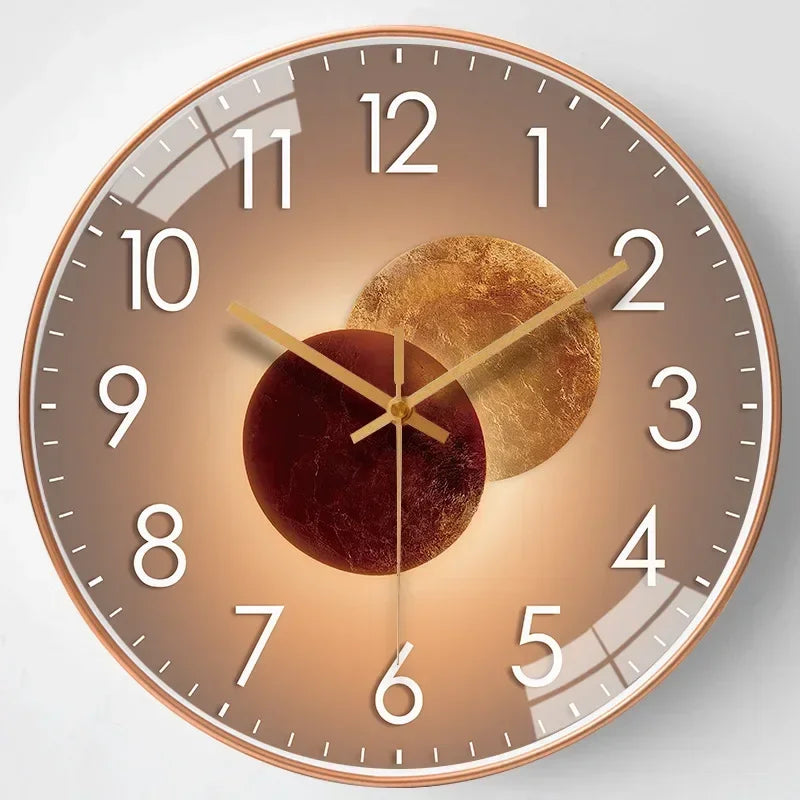Stille Wandklok Geruisloos Uurwerk 30cm Klassiek Design Slaapkamer Kantoor Woonkamer Moderne Interieur Decoratie | Sulvida
