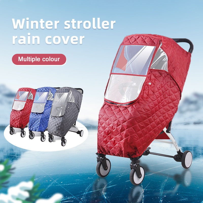 Winddichte Kinderwagenhoes met PVC-bescherming voor Alle Weersomstandigheden Optimale Ventilatie Buggy Regenhoes | Sulvida