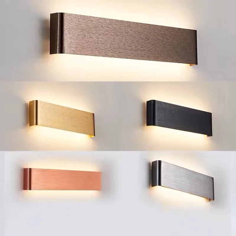 LED Wandlamp Moderne Rechthoek 30cm Warm Wit Sfeervol voor Slaapkamer Hal Badkamer Woonkamer Verlichting | Sulvida