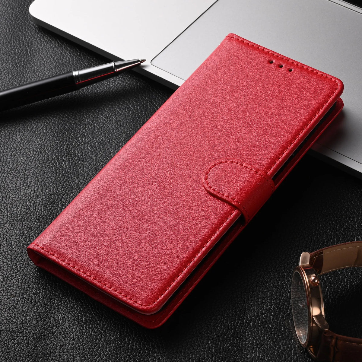 Flip Portemonnee Hoesje met Kaarthouder Magnetische Sluiting Handige Polsband Smartphone Bescherming | Sulvida