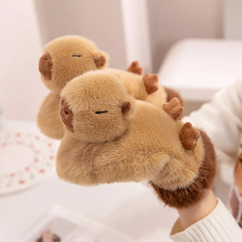 Zachte pluche dieren handschoenen met cartoon-print warm comfortabel voor kinderen winter handjes beschermen | Sulvida