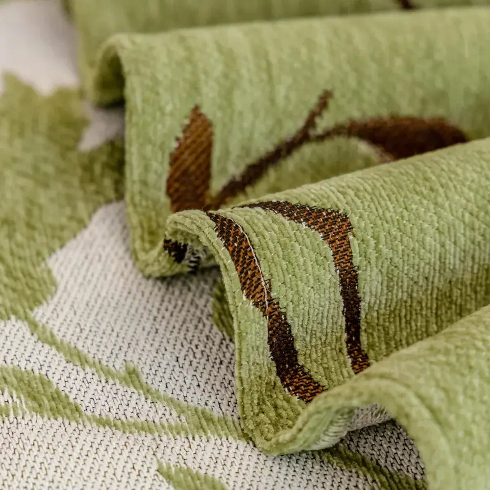 Chenille bankdeken met kwastjes 180×130 cm bohemian plaid voor bank meubelbescherming decoratie en warmte | Sulvida