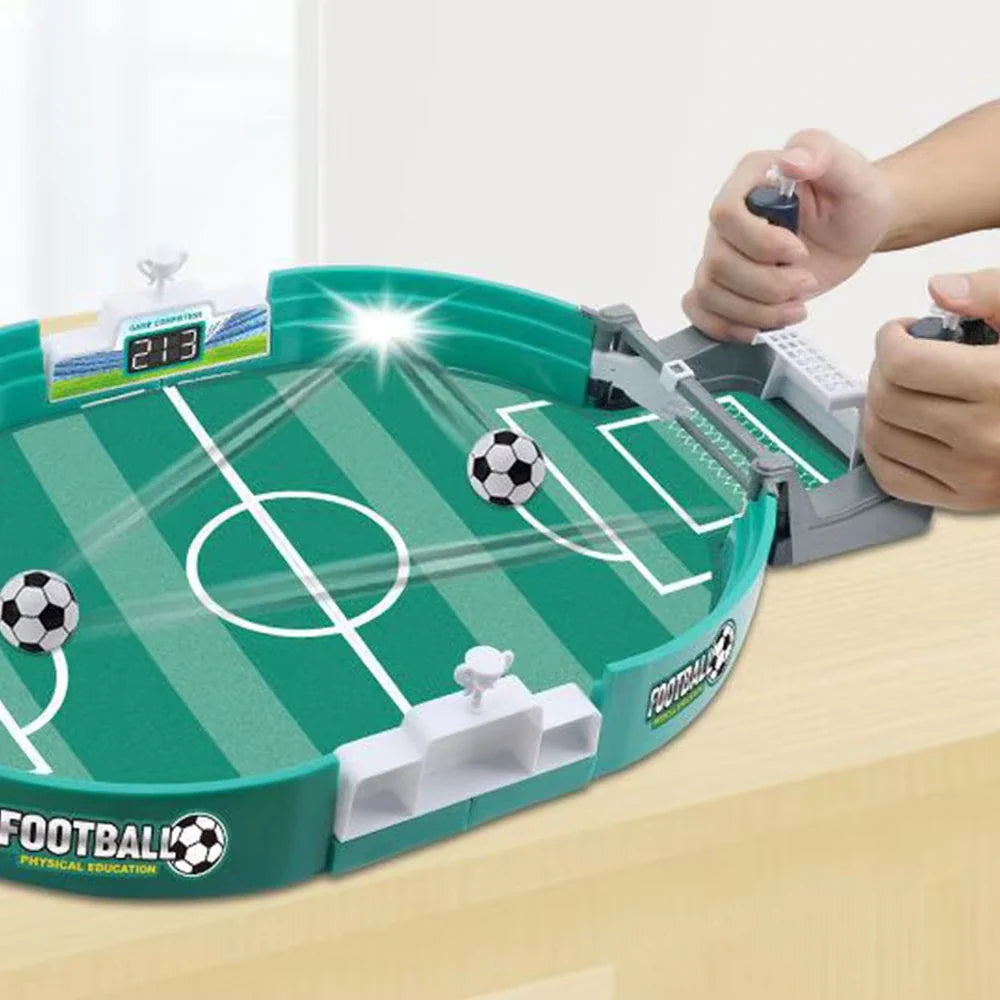 Tafelvoetbalspel voor Thuis met Handvat Bal Actie Kinderen Familie Wedstrijd Coördinatie Ontwikkelspel Indoor | Sulvida