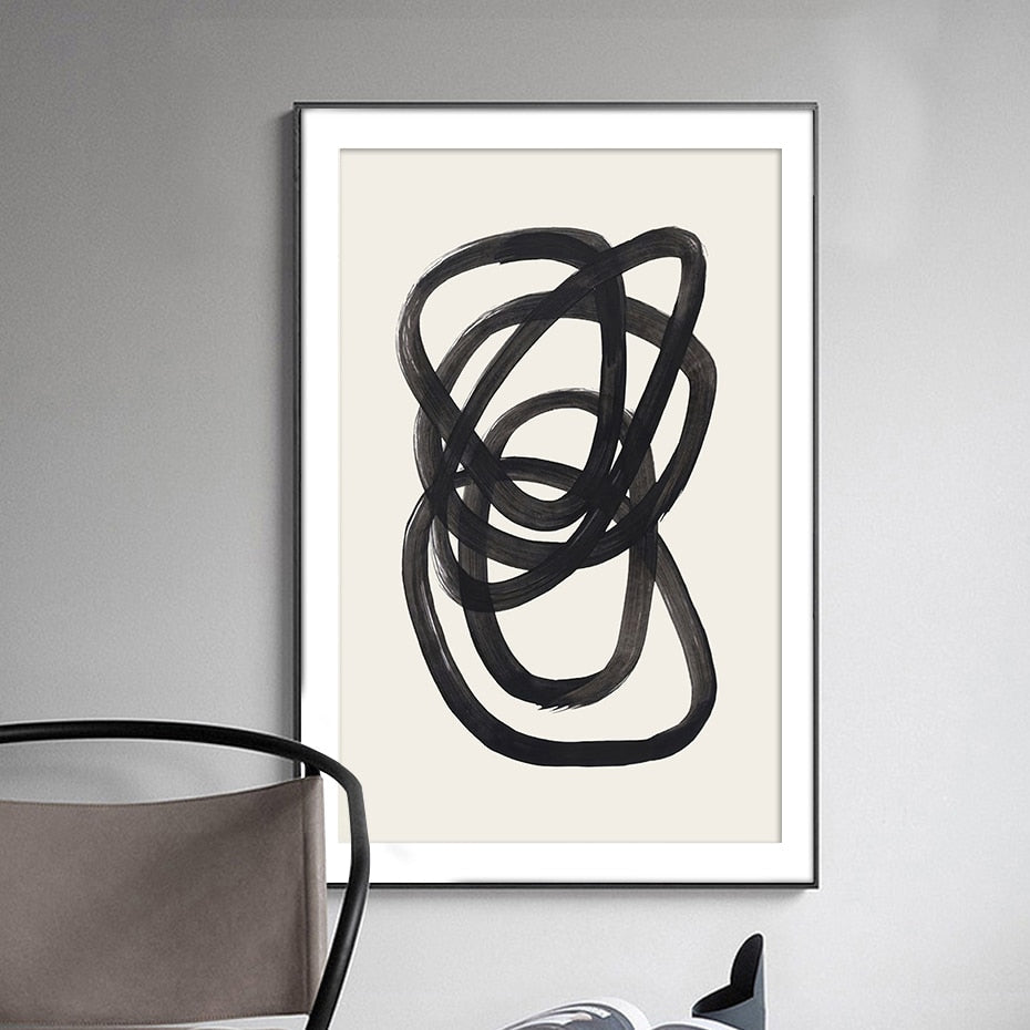 Canvasdoek met Kleurrijke Penseelstreken Wanddecoratie Abstract Modern Kunstwerk voor Woonkamer Slaapkamer | Sulvida