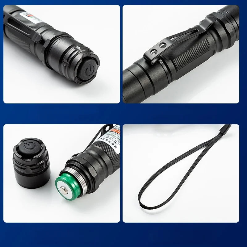 Verstelbare Laserpen voor Katten & Presentaties - Focusbaar Laserapparaat met Groene & Rode Straal USB | Sulvida