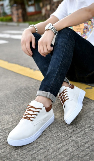 Canvas Herensneakers met Witte Zool – Stoere Sneaker voor Dames en Heren – Sportieve Platte Schoenen Maat 39-47 | Sulvida