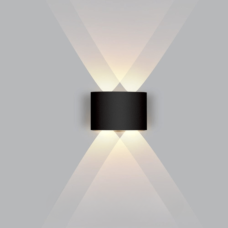 LED Wandlamp Buiten Aluminium Zwart Wit Waterdicht Tuinverlichting Gevellamp Modern Design Muurdecoratie | Sulvida