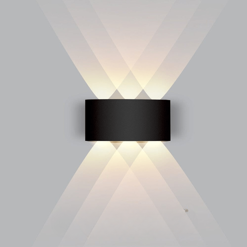 LED Wandlamp Buiten Aluminium Zwart Wit Waterdicht Tuinverlichting Gevellamp Modern Design Muurdecoratie | Sulvida