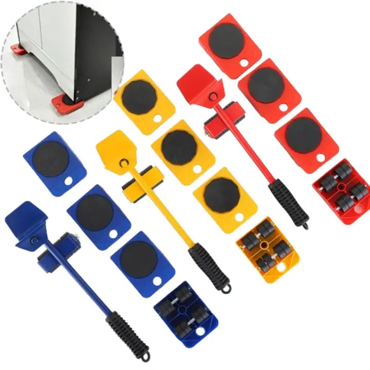 Lot de 4 roulettes pour meubles, capacité de 300kg, roulettes de levage et de déplacement, aide au déménagement | Sulvida