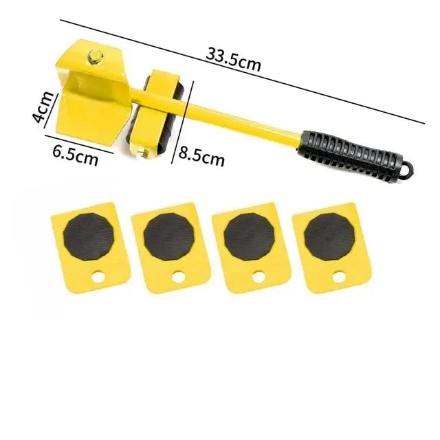Lot de 4 roulettes pour meubles, capacité de 300kg, roulettes de levage et de déplacement, aide au déménagement | Sulvida