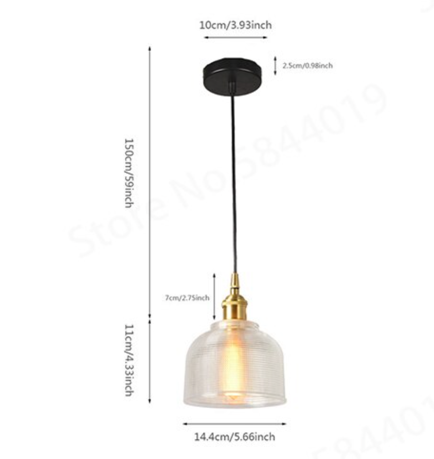 Vintage Hanglamp Gekleurd Glas en Metaal Retro Interieur Eetkamer Woonkamer Stijlvolle Verlichting Verstelbaar | Sulvida