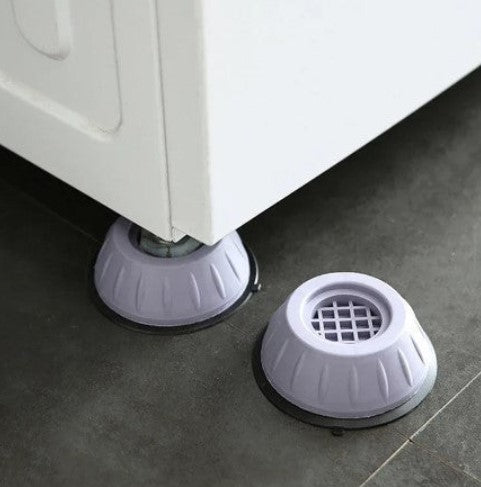 Anti-vibratie pootjes wasmachine droger set van 4 stabilisatoren geluiddemping trilling reduceren universeel | Sulvida