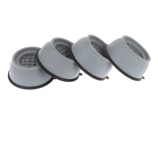 Anti-vibratie pootjes wasmachine droger set van 4 stabilisatoren geluiddemping trilling reduceren universeel | Sulvida