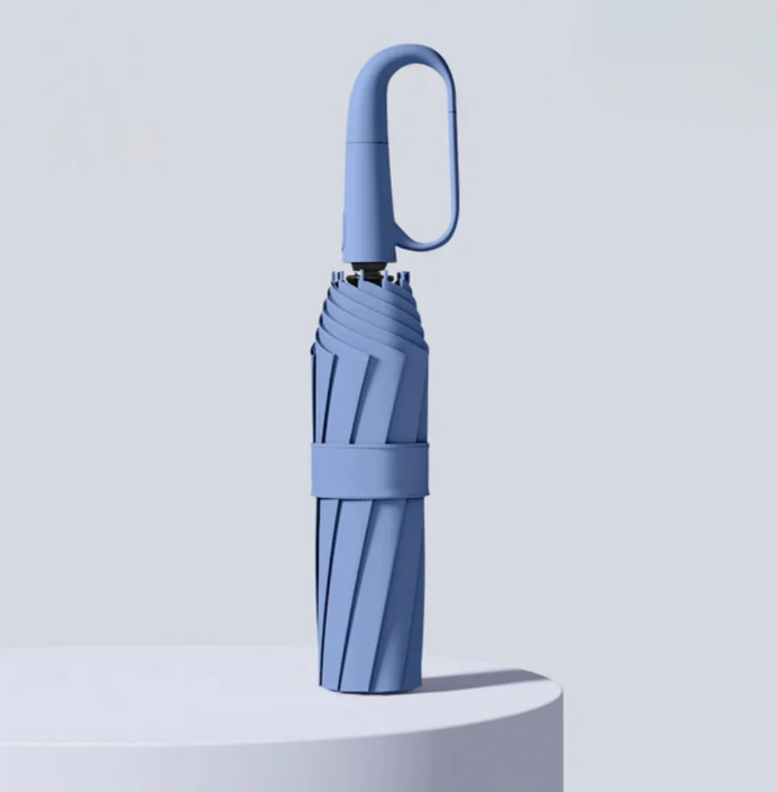 Parapluie résistant aux tempêtes avec bordure réfléchissante – 100cm de diamètre – résistant au vent jusqu’à 80km/h – design léger de 350g | Sulvida