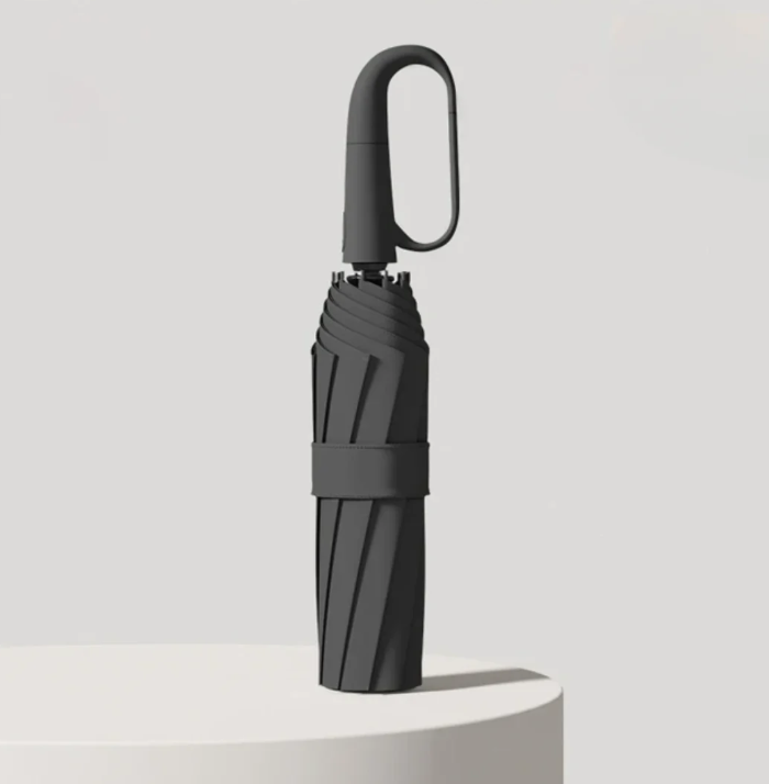 Parapluie résistant aux tempêtes avec bordure réfléchissante – 100cm de diamètre – résistant au vent jusqu’à 80km/h – design léger de 350g | Sulvida