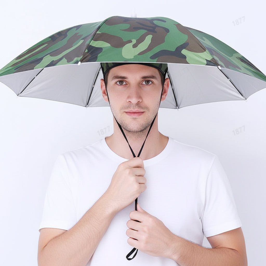 Opvouwbare Zonnehoed met Hoofdband Handen Vrij Parasol Hoofd UV Bescherming Tuin Vissen Wandelen Strand | Sulvida