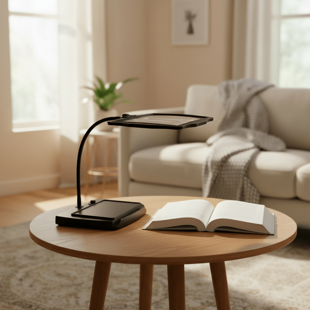 Tafelloep met LED-verlichting 3x vergroting handsfree vergrootglas bureaulamp flexibele arm knutselwerklampen | Sulvida