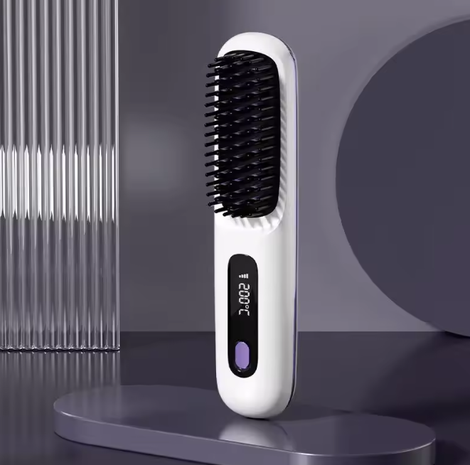 Brosse chauffante coiffante pour cheveux courts et frange, appareil 2-en-1 pour sécher et coiffer, brosse soufflante bouclante | Sulvida