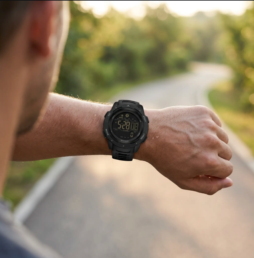 Waterdicht Digitaal Sporthorloge met Stappenteller – Militair Design voor Actieve Outdoor Lifestyle | Sulvida