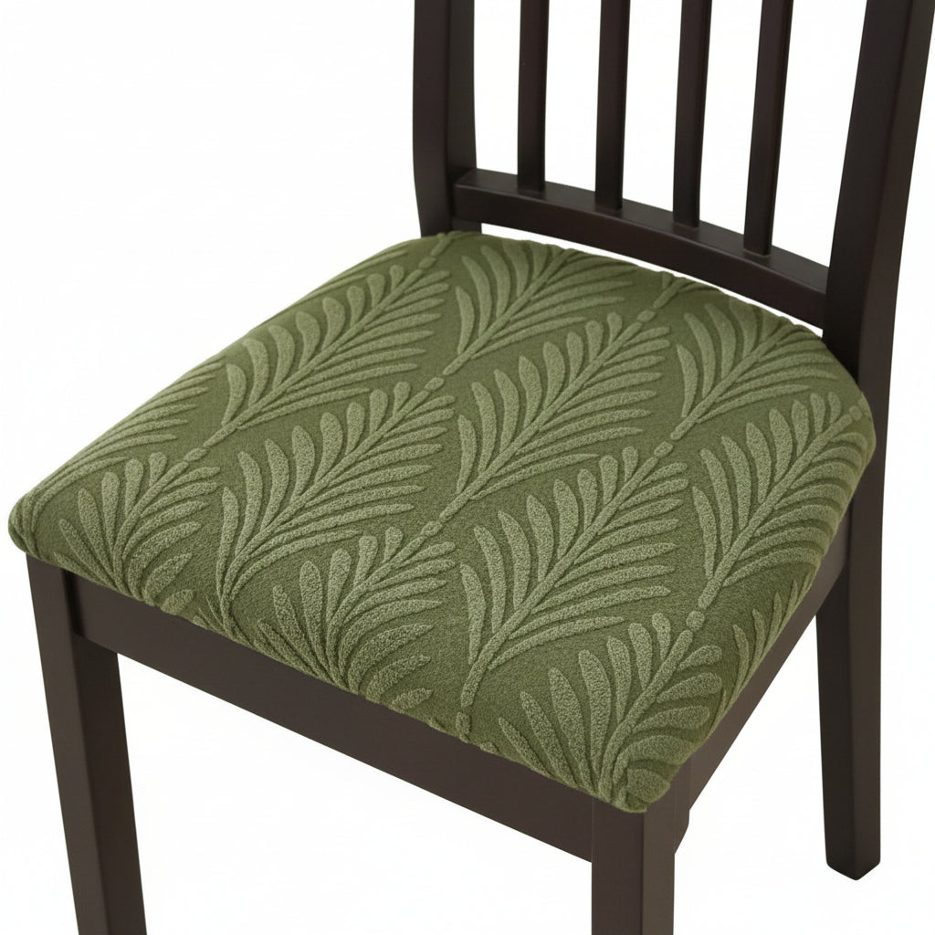 Housses de chaise extensibles pour protection de chaises de salle à manger, souples et confortables, en beige, kaki, gris, noir et vert | Sulvida
