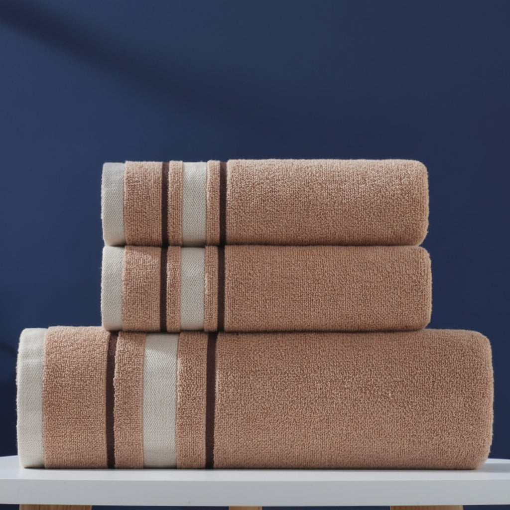 Ensemble de serviettes de luxe en coton – Linge de bain doux pour un usage quotidien, salle de bains, invités, bien-être, spa et hôtel | Sulvida