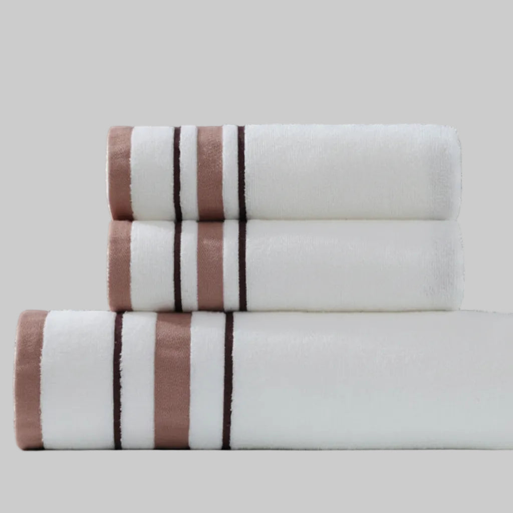 Ensemble de serviettes de luxe en coton – Linge de bain doux pour un usage quotidien, salle de bains, invités, bien-être, spa et hôtel | Sulvida