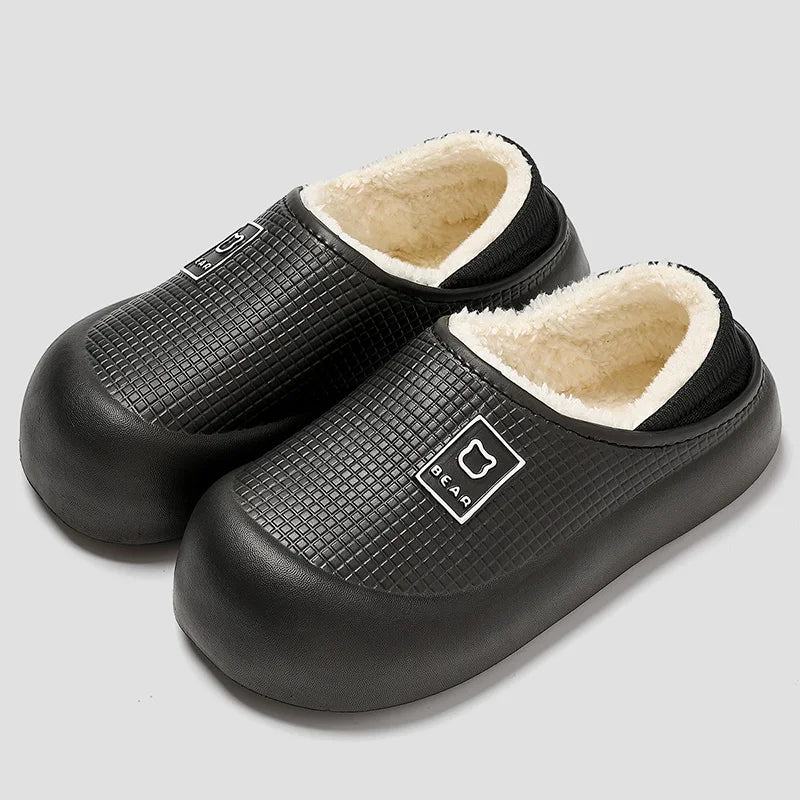 Waterdichte Pantoffels met Berendesign Unisex Pluche Huisslippers Antislip Gevoerde Sloffen Indoor Warm Comfort | Sulvida