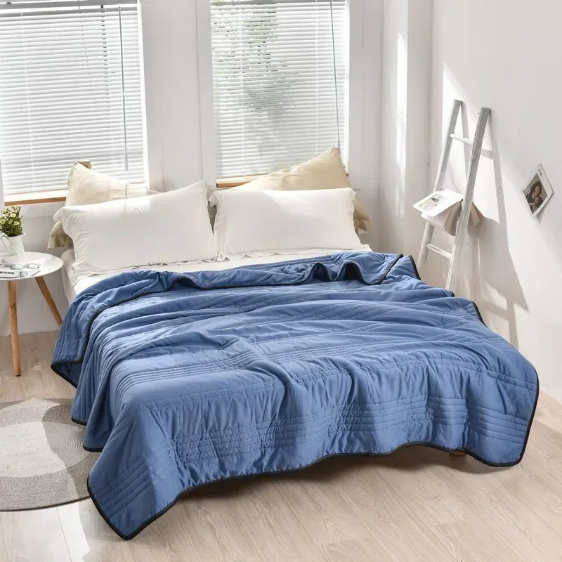 Zomerdeken met Koeleffect Lichtgewicht Ademend Dekbed voor Warme Nachten Comfortabel Slapen 150×200 tot 220×240 cm | Sulvida
