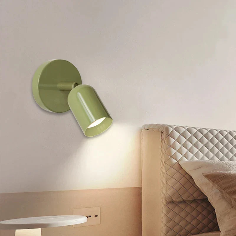 Scandinavische Wandlamp in Macaron Kleuren Aluminium Acryl 18×18×12cm Warm Wit LED Minimalistisch Design | Sulvida