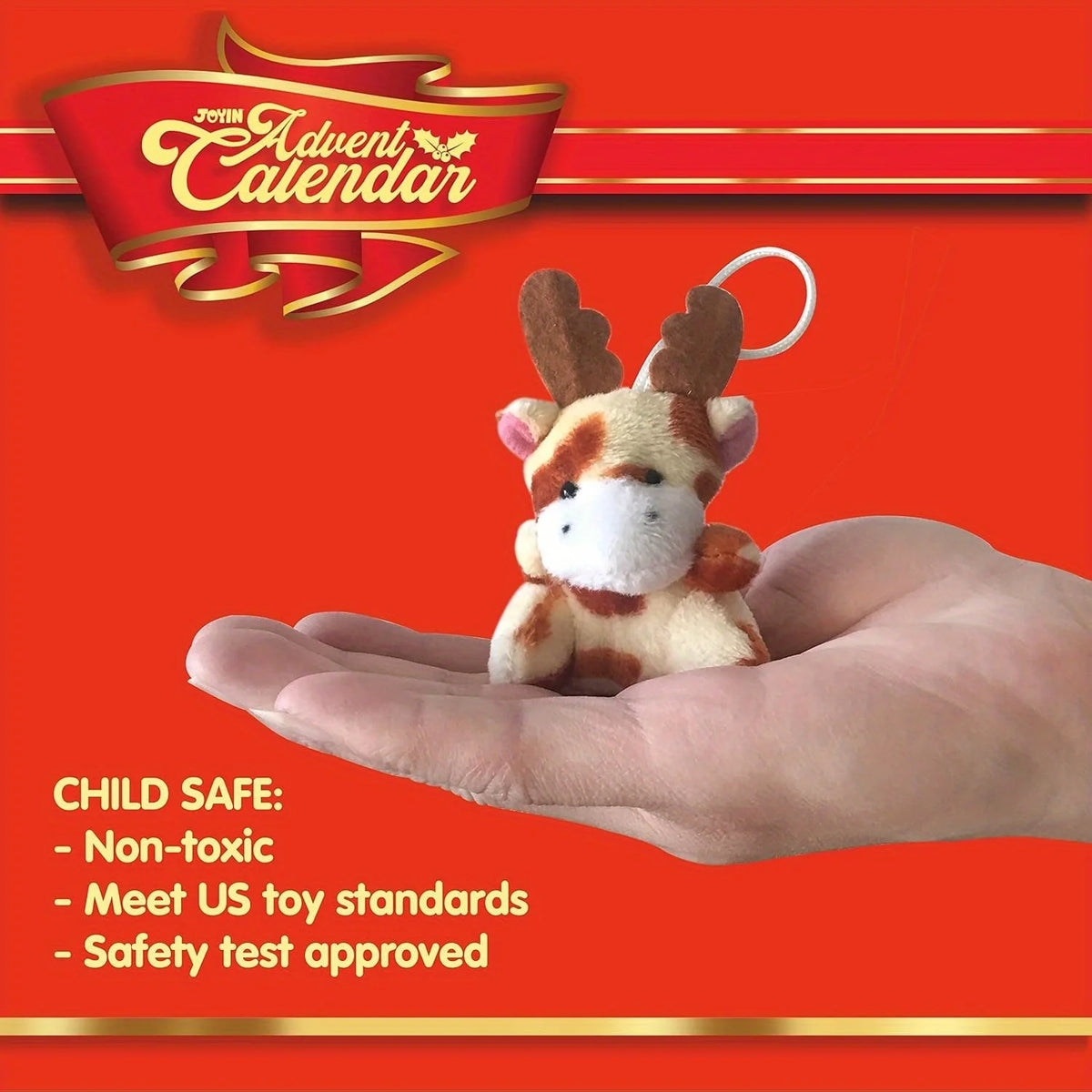 Adventskalender met 24 Mini Knuffels voor Kerst Aftellen Kinderspeelgoed Decoratie Kerstkalender Cadeau | Sulvida