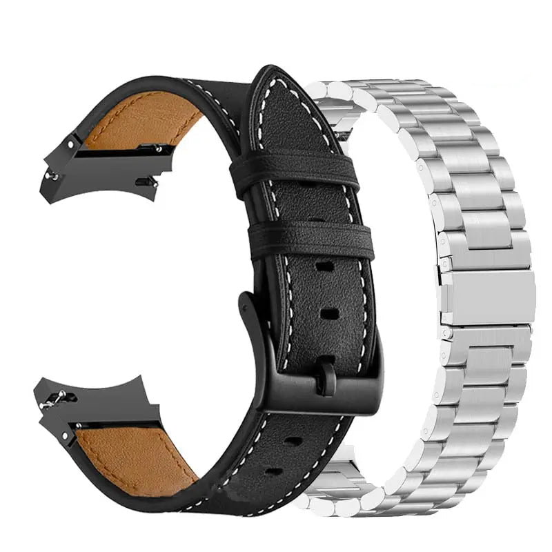 Bracelet de smartwatch en acier compatible avec Galaxy Watch 5 40mm 44mm et Watch 5 Pro 45mm, bracelet de montre élégant, accessoire | Sulvida
