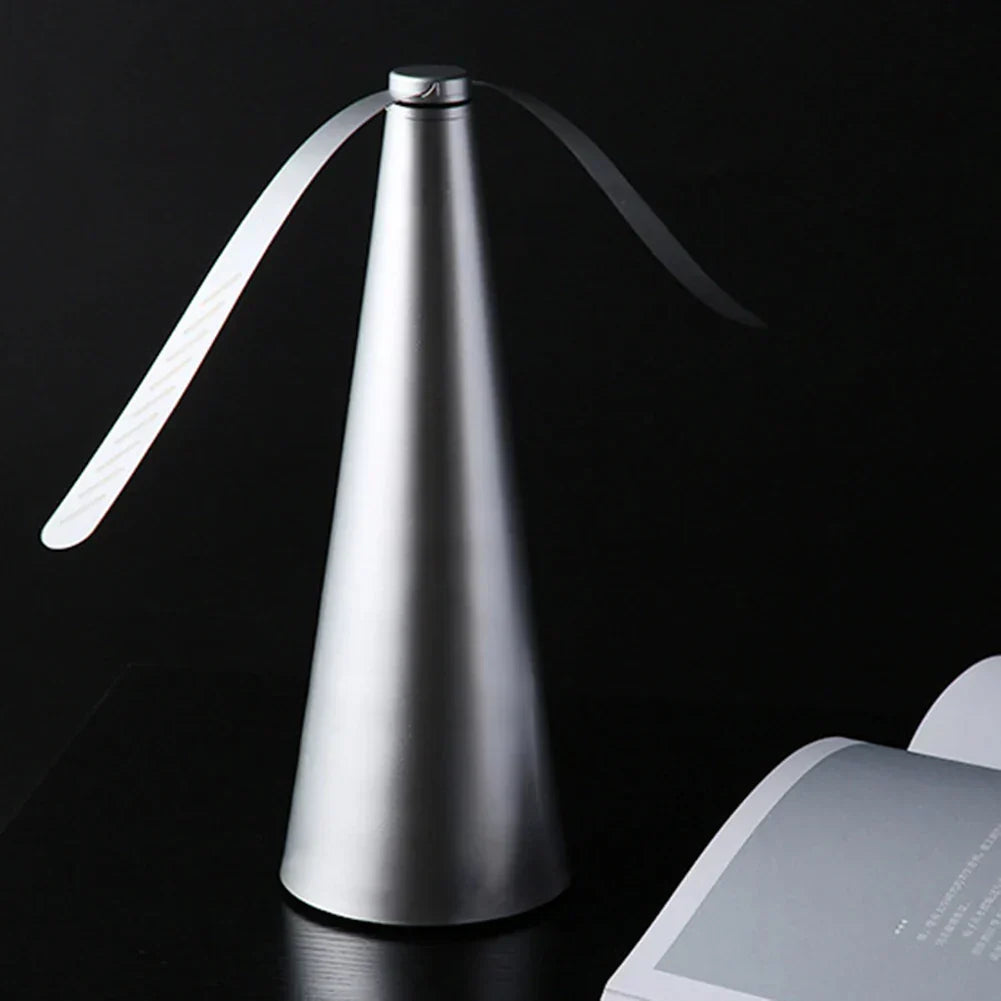 Tafelventilator met Holografische Bladen tegen Vliegen USB en Batterij Oplading Barbecue Picknick Tuin | Sulvida