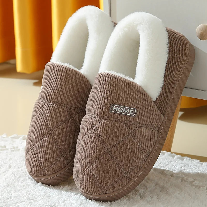 Winterpantoffels Pluche Heren Dames Zachte Zool Bontslippers Warm Huisschoenen Antislip Comfortabel Binnen | Sulvida