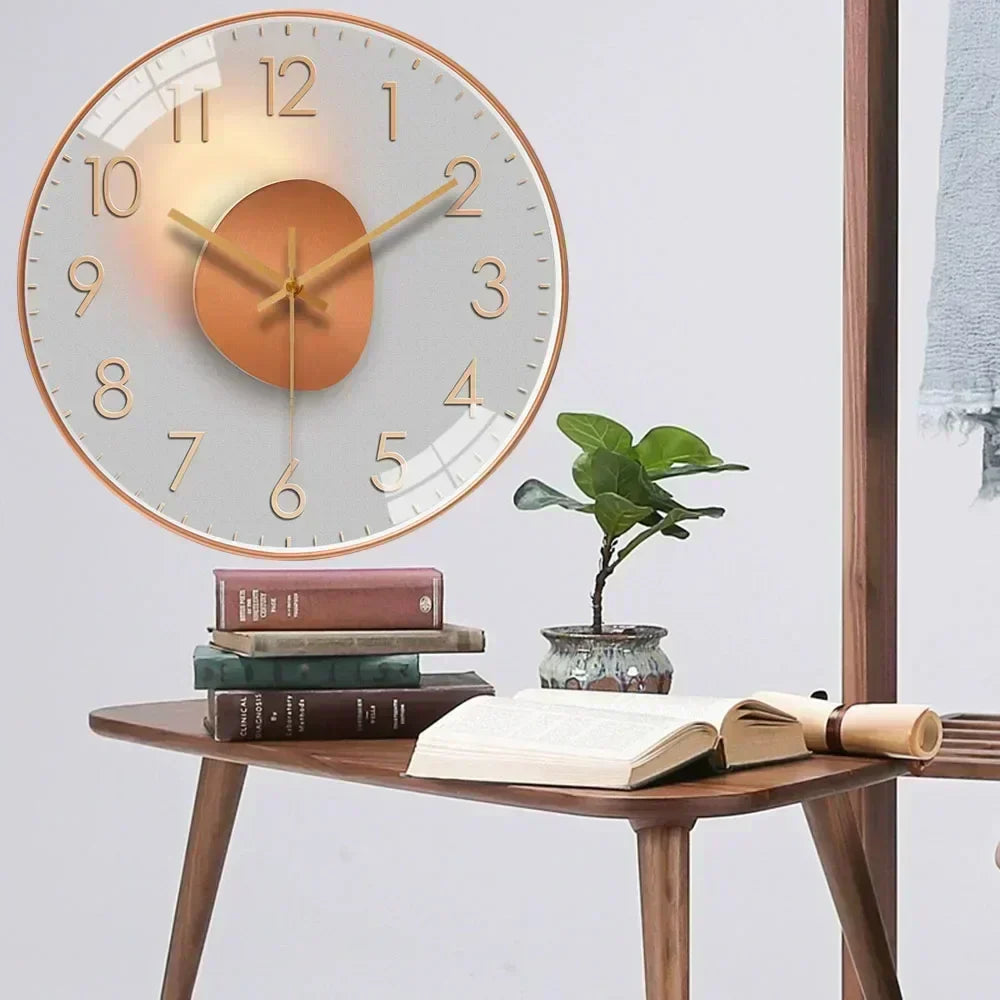Stille Wandklok Geruisloos Uurwerk 30cm Klassiek Design Slaapkamer Kantoor Woonkamer Moderne Interieur Decoratie | Sulvida