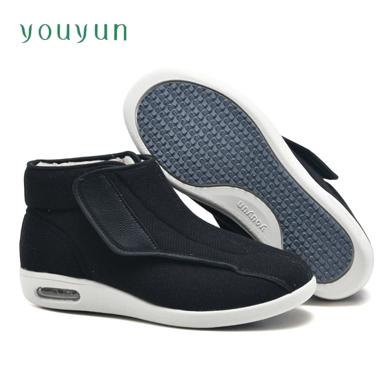 Orthopedische Wandelschoenen Extra Breed Verstelbaar Klittenband Unisex Comfortschoenen Ademend Dagelijks | Sulvida