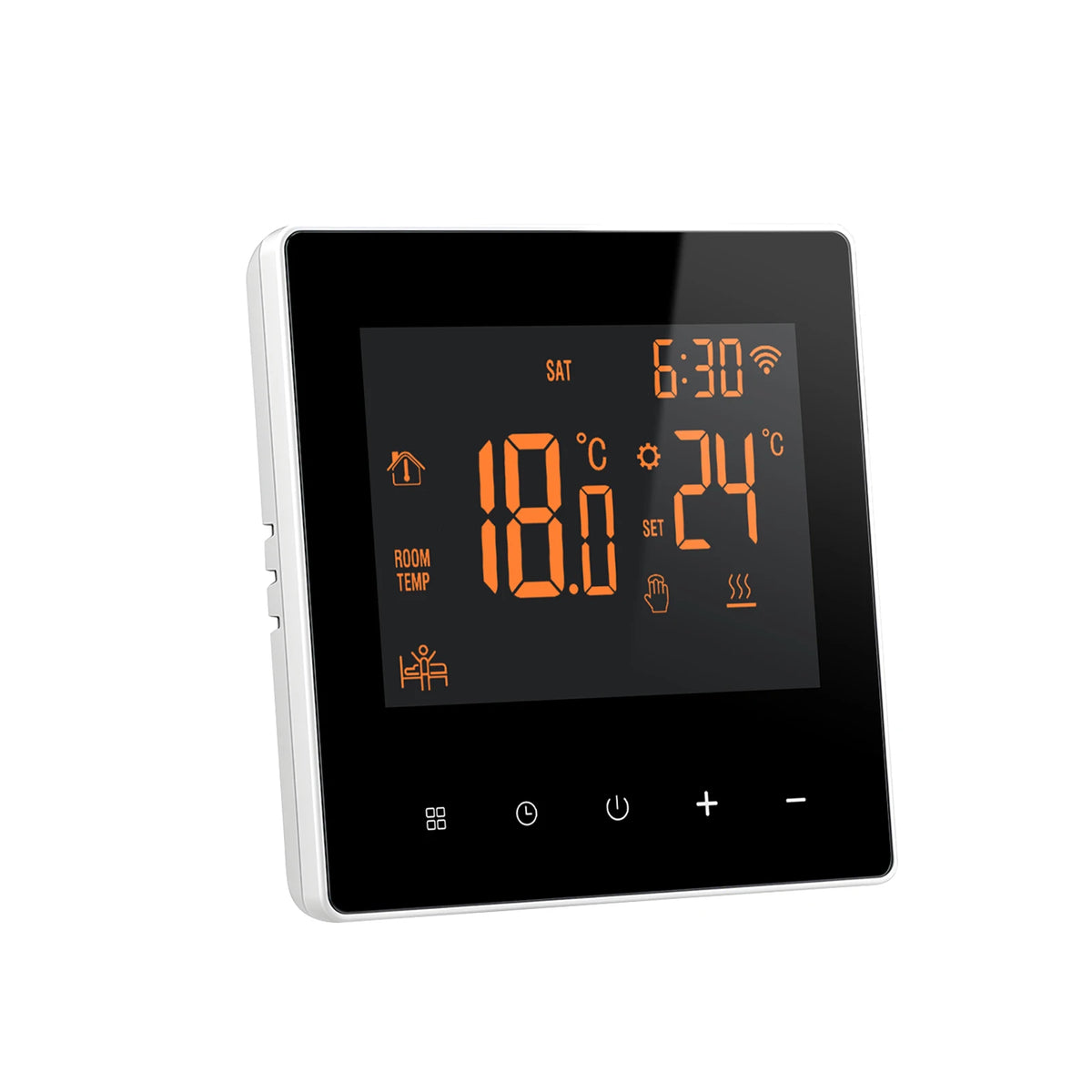 WiFi Vloerverwarmingsthermostaat 16A met NTC-sensor en Touchscreen voor Slimme Temperatuurregeling en Comfort | Sulvida