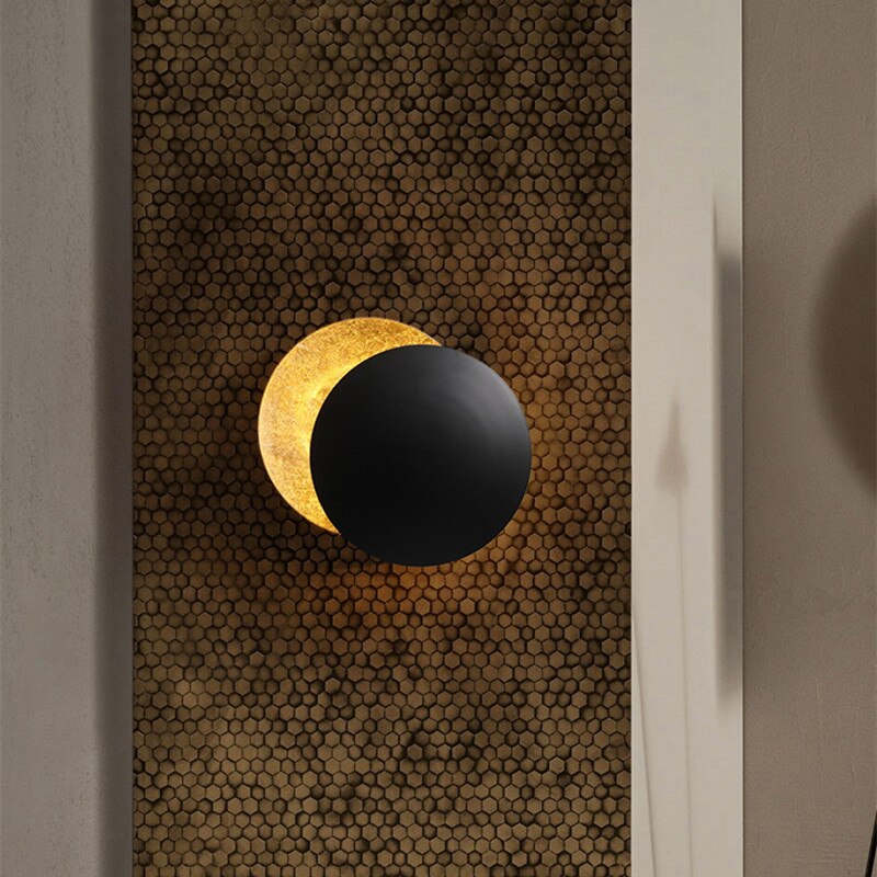 LED-wandlamp met schaduweffect wit modern design interieur woonkamer slaapkamer gang decoratief sfeerlicht | Sulvida