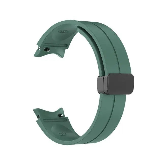 Bracelet de montre en silicone compatible avec Galaxy Watch 4 5 6, fermoir réglable, bracelet de sport et accessoire pour montre connectée | Sulvida