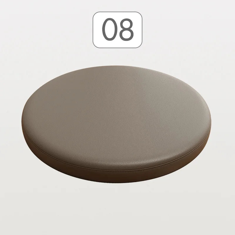Rond Zitkussen met Memory Foam en Kunstleer 30-40 cm voor Eetkamerstoel Barkruk Bureaukruk Antislip Comfortabel | Sulvida