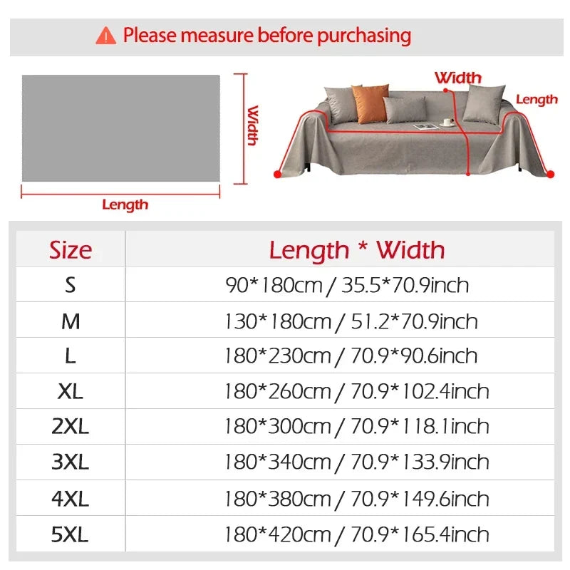 Meubelbeschermer met Franjes Waterdicht Spandex Polyester Hoes voor Bank Bed Stoel Multifunctioneel Elegant | Sulvida