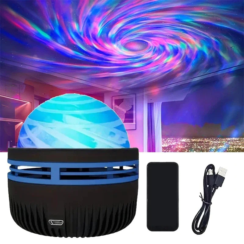 Sterrenhemel Projector met Muziek Synchronisatie & Afstandsbediening RGB Stemmingslicht USB Oplaadbaar 7,8 cm | Sulvida